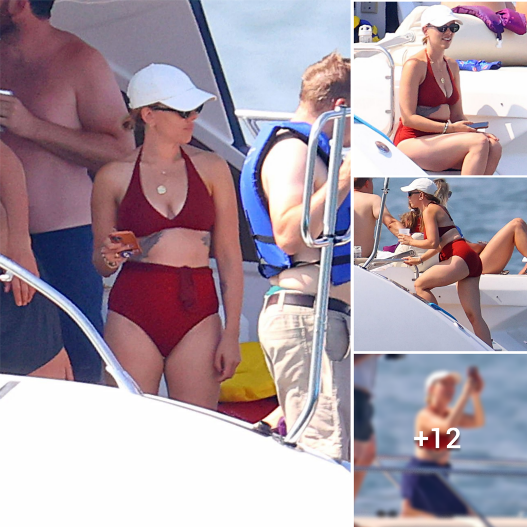 Scarlett Johansson stuns in a bikini while having a blast under the sun
