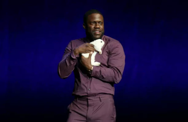 Actor/comedian Kevin Hart speaks during Universal Pictures special presentation during CinemaCon at The Colosseum at Caesars Palace on April 03, 2019...