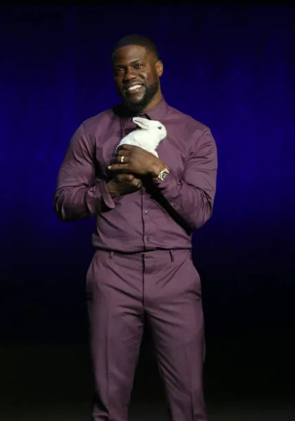 Actor/comedian Kevin Hart speaks during Universal Pictures special presentation during CinemaCon at The Colosseum at Caesars Palace on April 03, 2019...