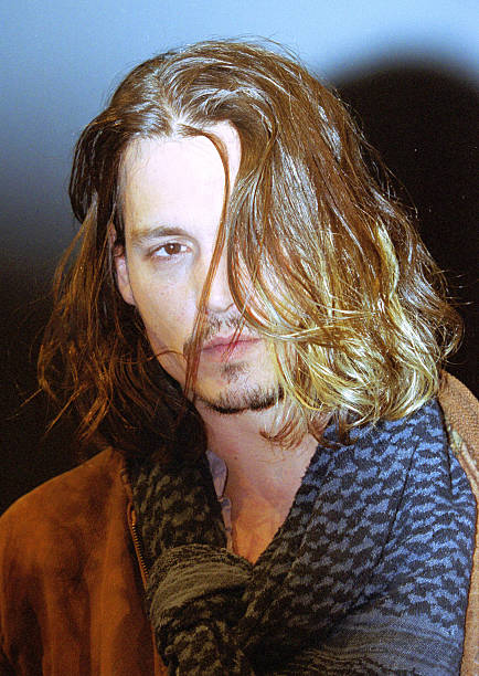 Johnny Depp during Deauville 2001 - Blow Premiere in Deauville, France.