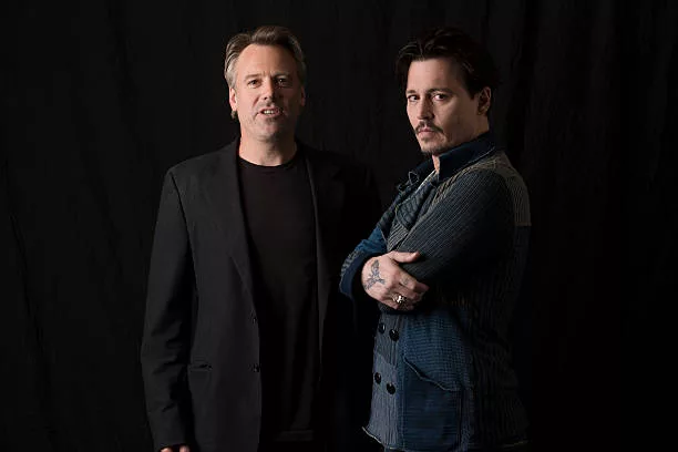 Actor Johnny Depp and director Wally Pfister are photographed for USA Today on April 1, 2014 in Los Angeles, California.