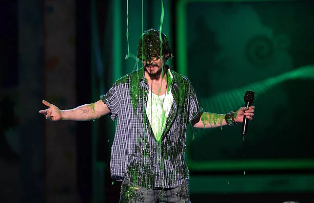 Johnny Depp during Nickelodeon's 18th Annual Kids Choice Awards - Show at Pauley Pavilion in Los Angeles, California, United States.