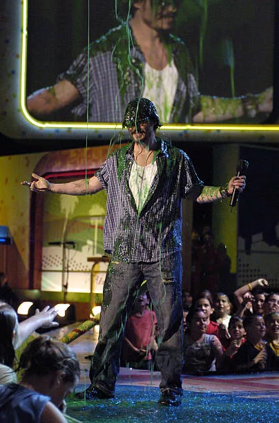 Johnny Depp during Nickelodeon's 18th Annual Kids Choice Awards - Show at Pauley Pavilion in Los Angeles, California, United States.