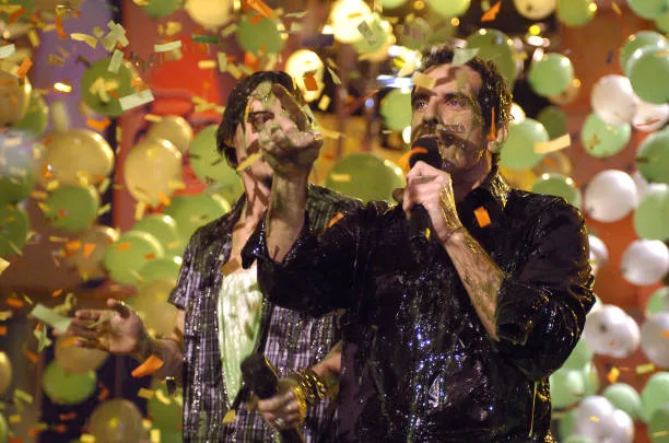 Johnny Depp and Ben Stiller, host during Nickelodeon's 18th Annual Kids Choice Awards - Show at Pauley Pavilion in Los Angeles, California, United...