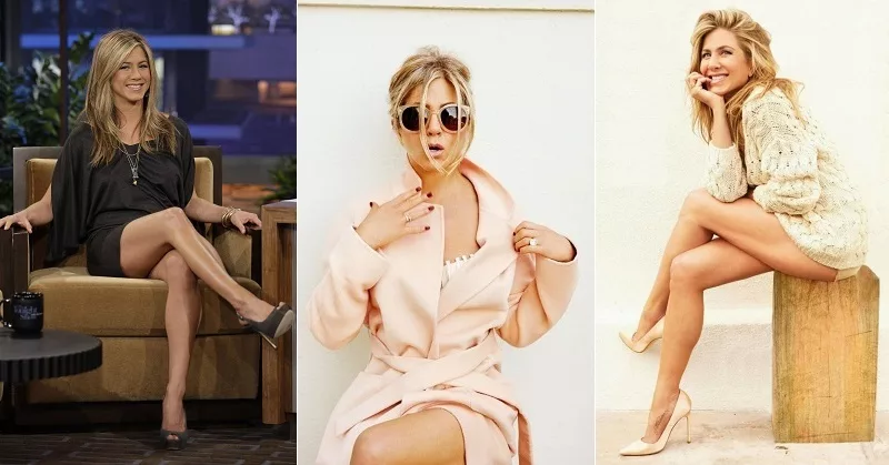 “Jennifer Aniston’s Stunning Leg Show: 17 Captivating Photos That Prove Her Love for Showing Off”