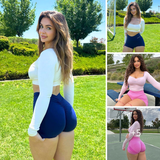 Admire Evana Mariaa’s perfect body in tight outfits