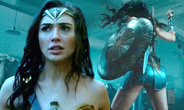 Gal Gadot is every bit the superheroine as she dons iconic breastplate and tiara in first look at Wonder Woman film