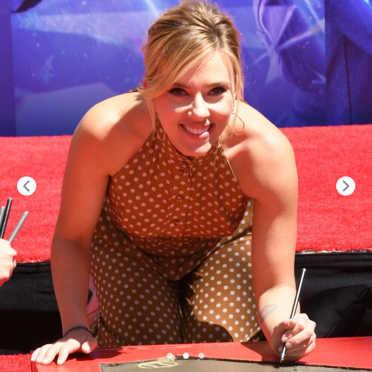 Scarlett Johansson Shines at the Avengers: Endgame Hand Print Ceremony in LA