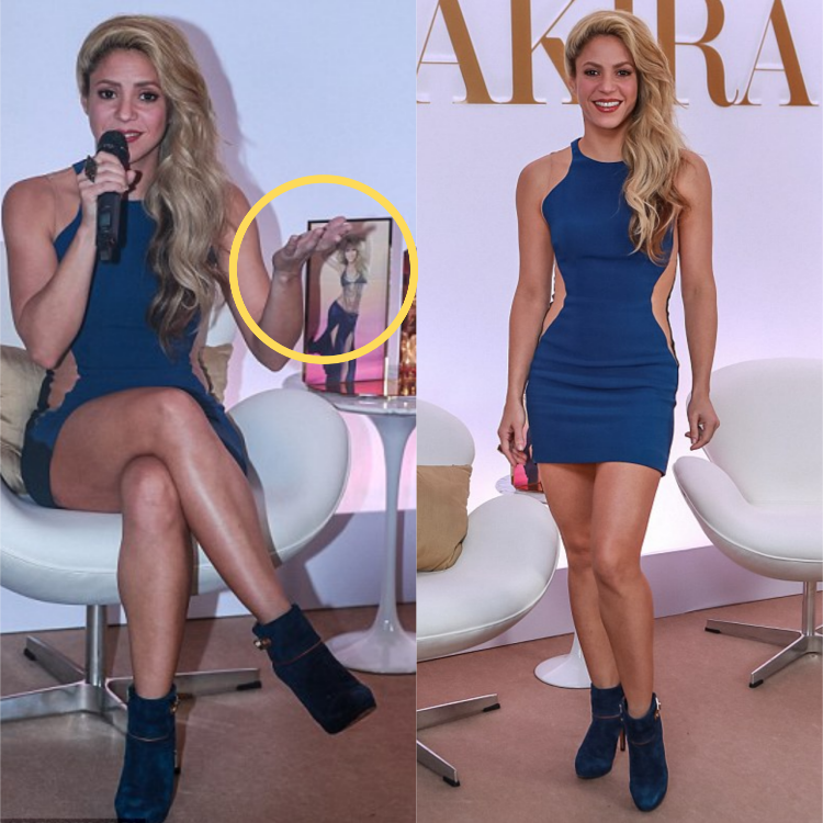 Shakira mesmerizes in Azure minidress: Scent Debut in Brazil Turns Heads